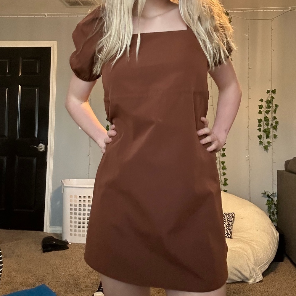 Burnt brown dress